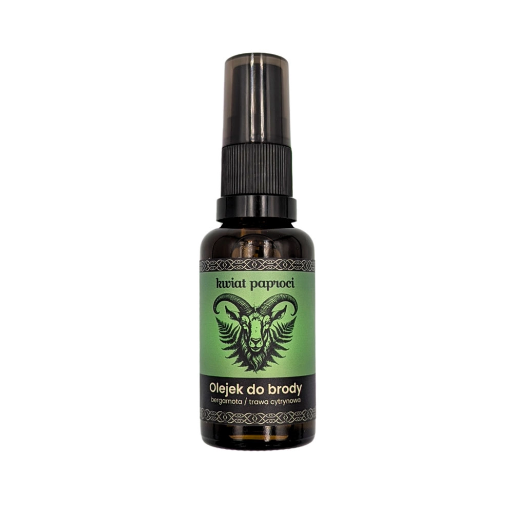 Olejek do brody – Bergamota i Trawa Cytrynowa | Kwiat Paproci