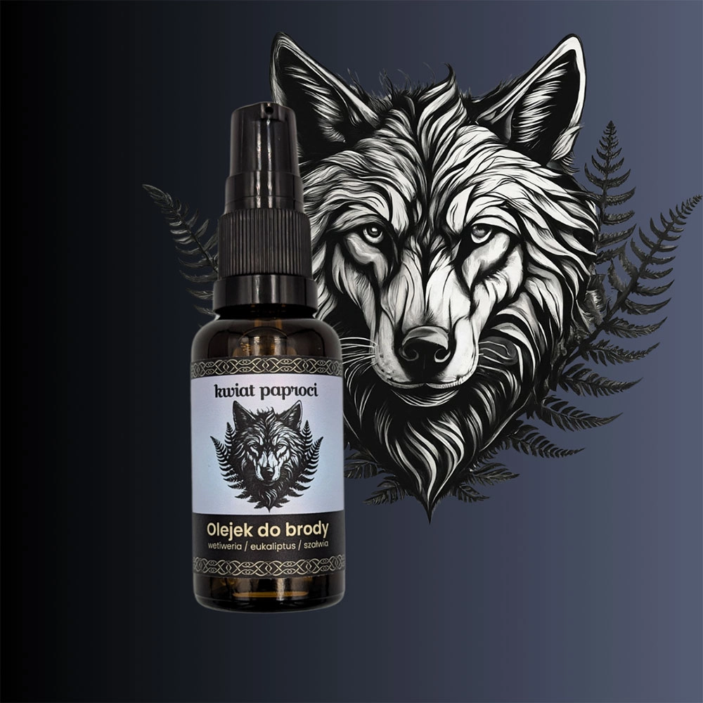 Olejek do brody – Wetiweria, Eukaliptus, Szałwia | Kwiat Paproci