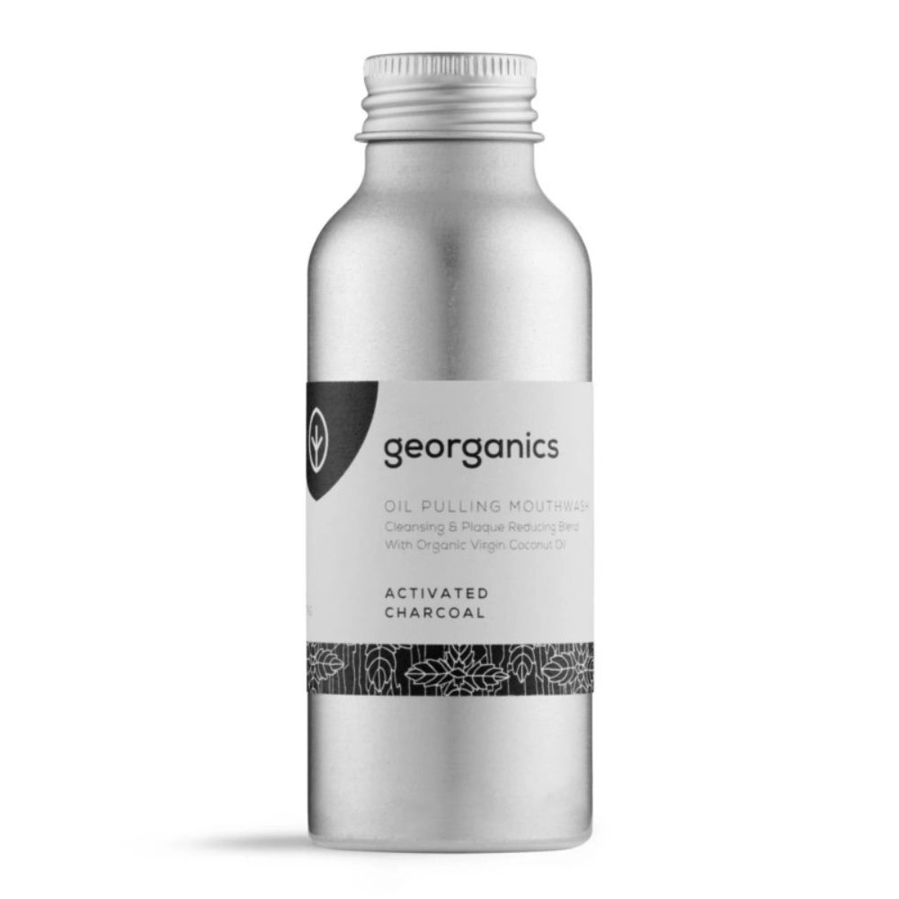 Olejek do płukania jamy ustnej WĘGIEL AKTYWNY - bez fluoru | Georganics