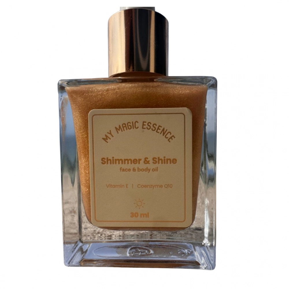 Olejek do twarzy i ciała z drobinkami Shimmer & Shine | My Magic Essence