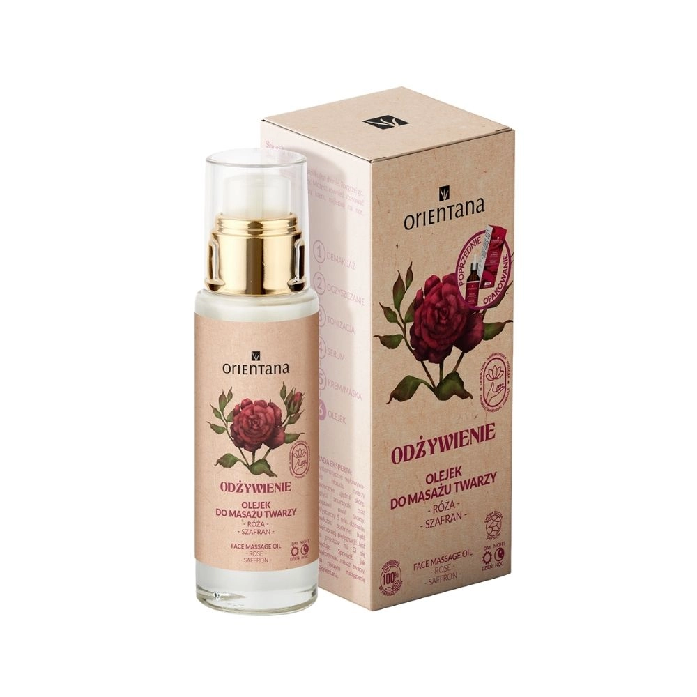 Olejek do twarzy Róża Japońska i Szafran | Orientana