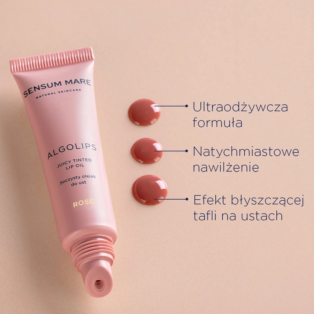 Olejek do ust ALGOLIPS Rose | Sensum Mare