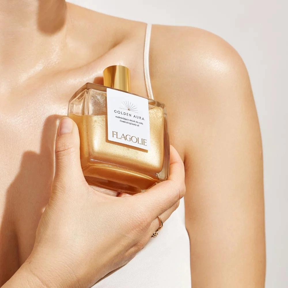 Olejek rozświetlający do ciała Golden aura | Flagolie