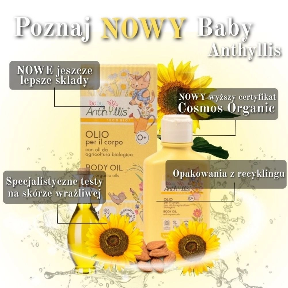 Oliwka do ciała na bazie organicznych olejów | Anthyllis