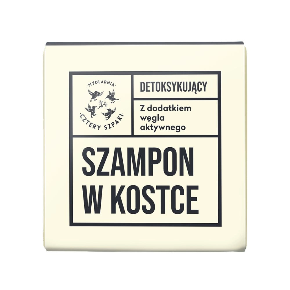 Detoksykujący szampon do włosów w kostce | Cztery Szpaki