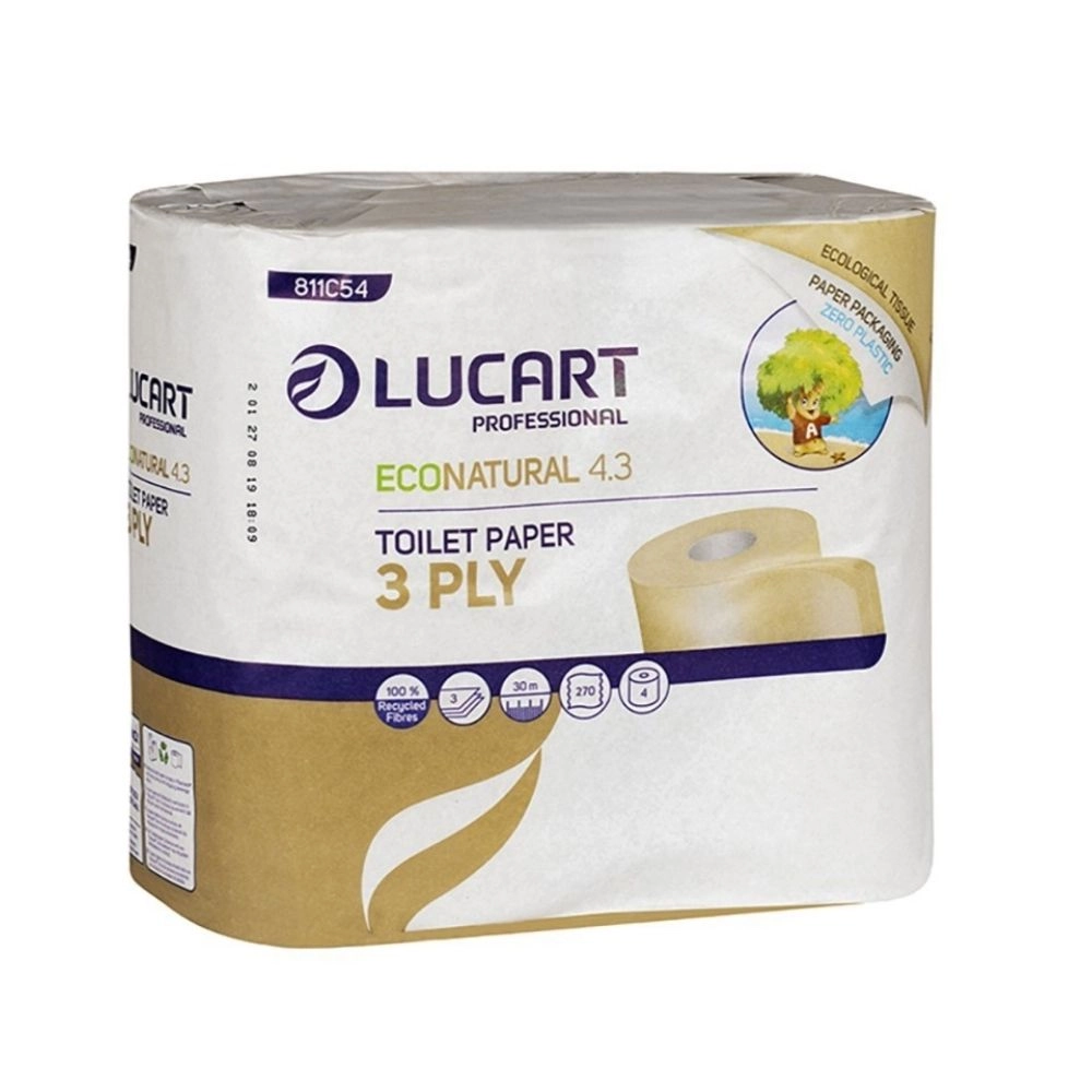 Papier toaletowy trzywarstwowy z celulozy | Lucart Professional