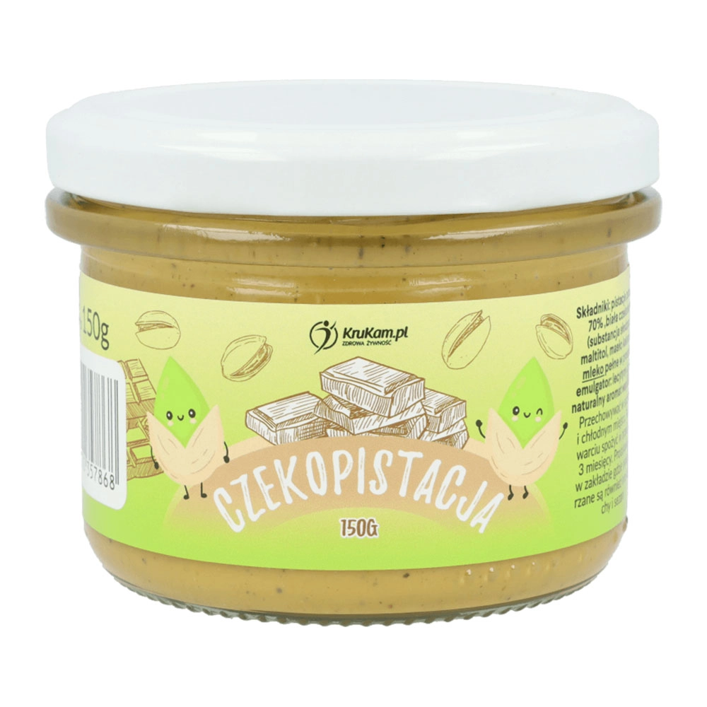 Pasta z pistacji z białą czekoladą Czekopistacja | KruKam