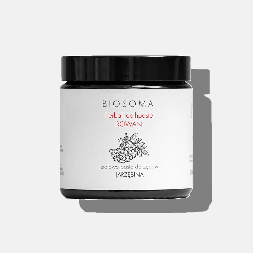 Pasta ziołowa do zębów Jarzębina - bez fluoru | Biosoma