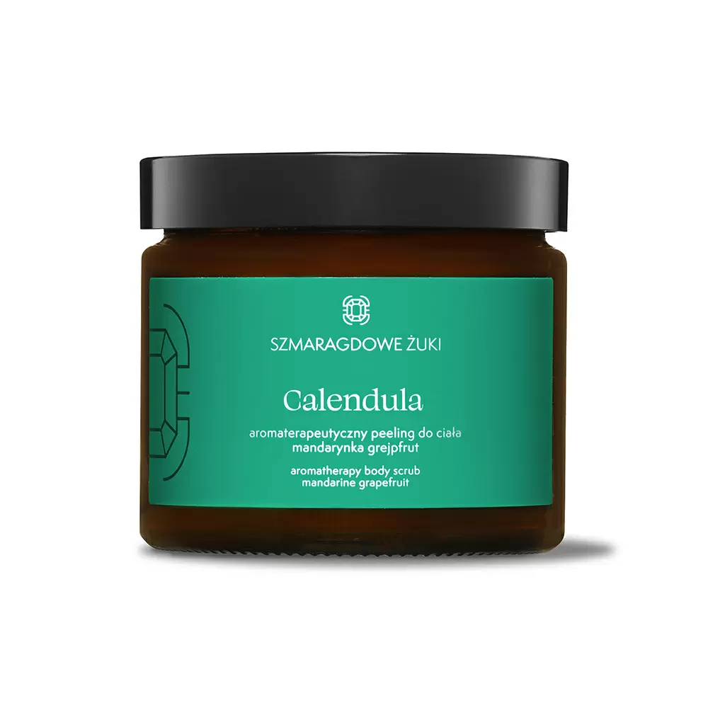 Peeling cukrowy do ciała Calendula - mandarynka, grapefruit | Cetonia | Szmaragdowe Żuki