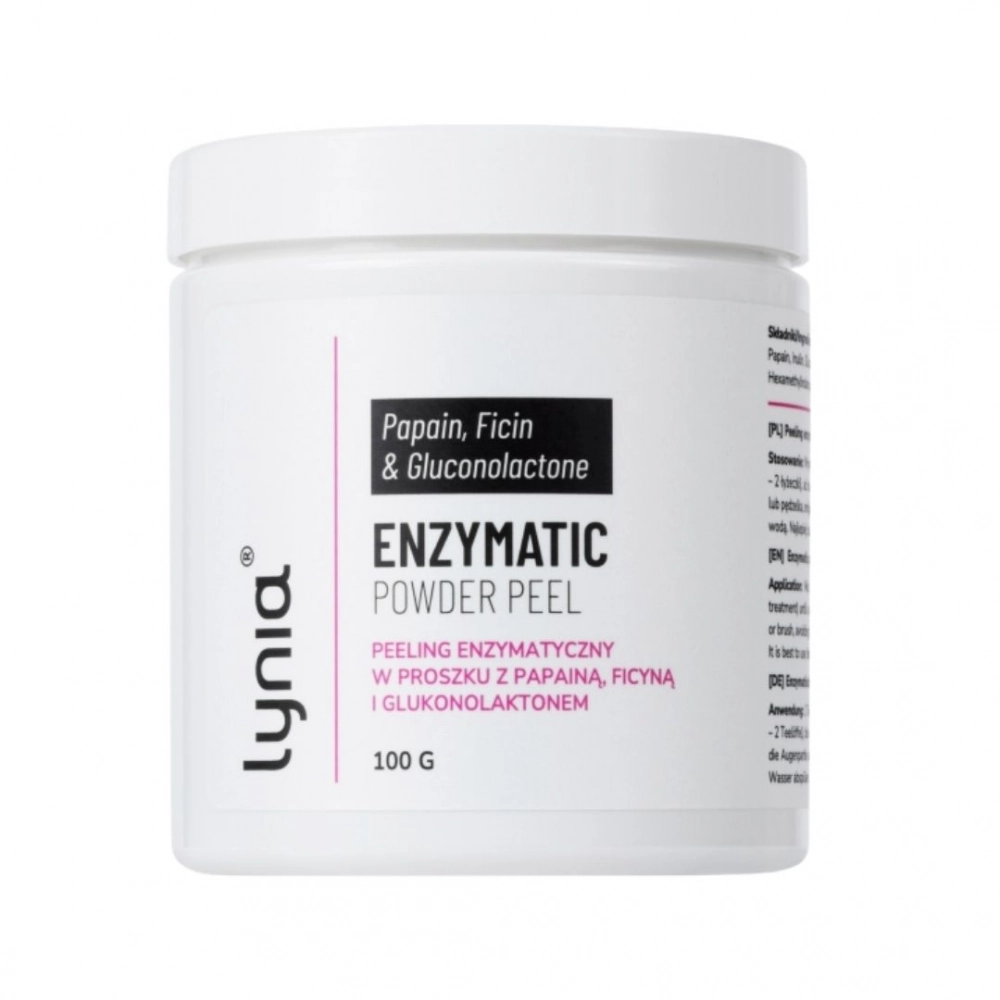 Peeling enzymatyczny w proszku z papainą, ficyną i glukonolaktonem | Lynia