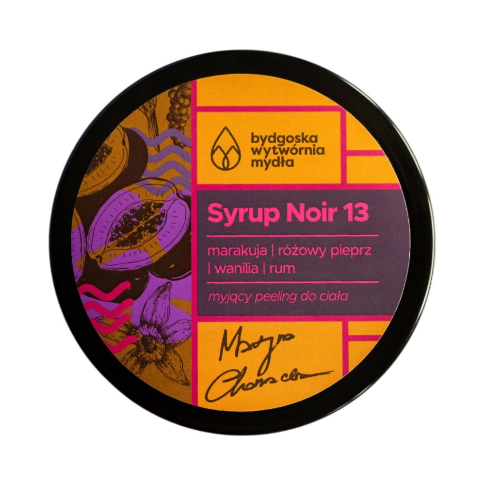 Peeling myjący do ciała  - Syrup Noir 13 | Bydgoska Wytwórnia Mydła