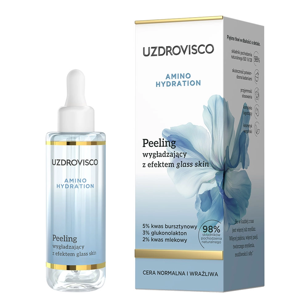 Peeling wygładzający z efektem glass skin Amino hydration | Uzdrovisco