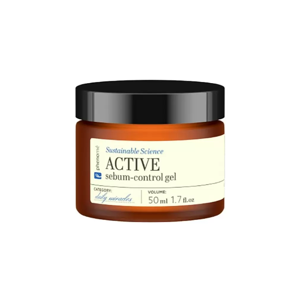 ACTIVE sebum-control gel - Nawilżająco - matujący krem do skóry mieszanej | Phenome