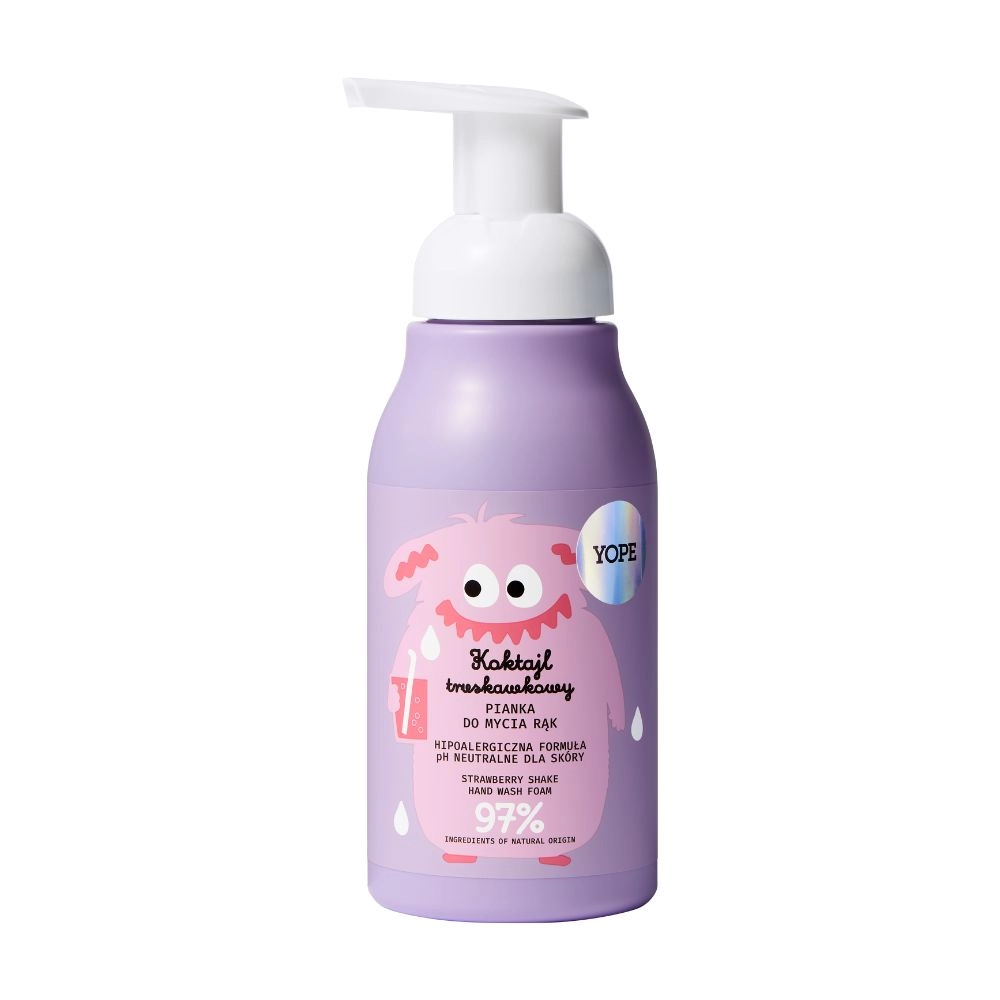 Pianka do mycia rąk dla dzieci - Koktajl truskawkowy | Yope