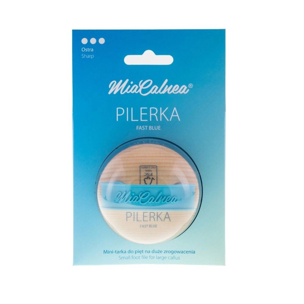 Pilnik drewniany do pięt Pilerka FAST BLUE | MiaCalnea
