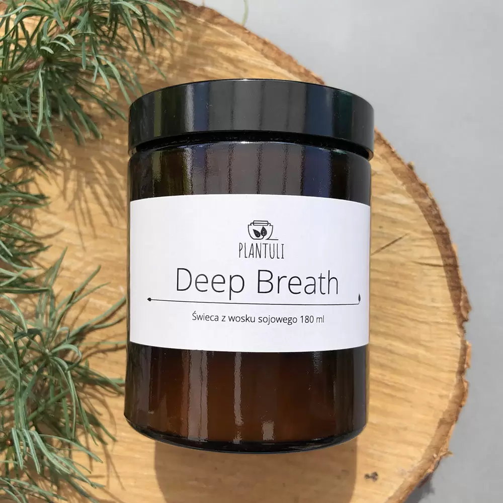 Świeca sojowa Deep Breath SŁOIK | Plantuli