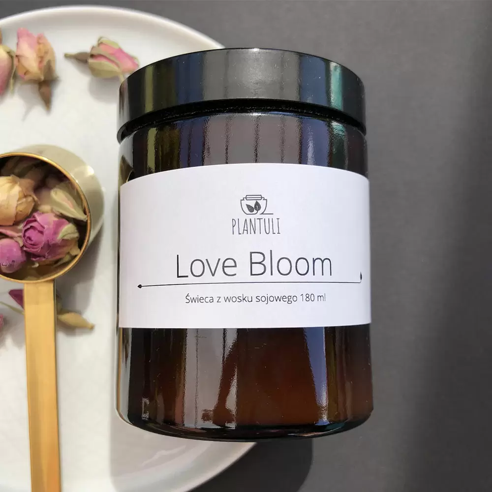 Świeca sojowa Love Bloom SŁOIK | Plantuli