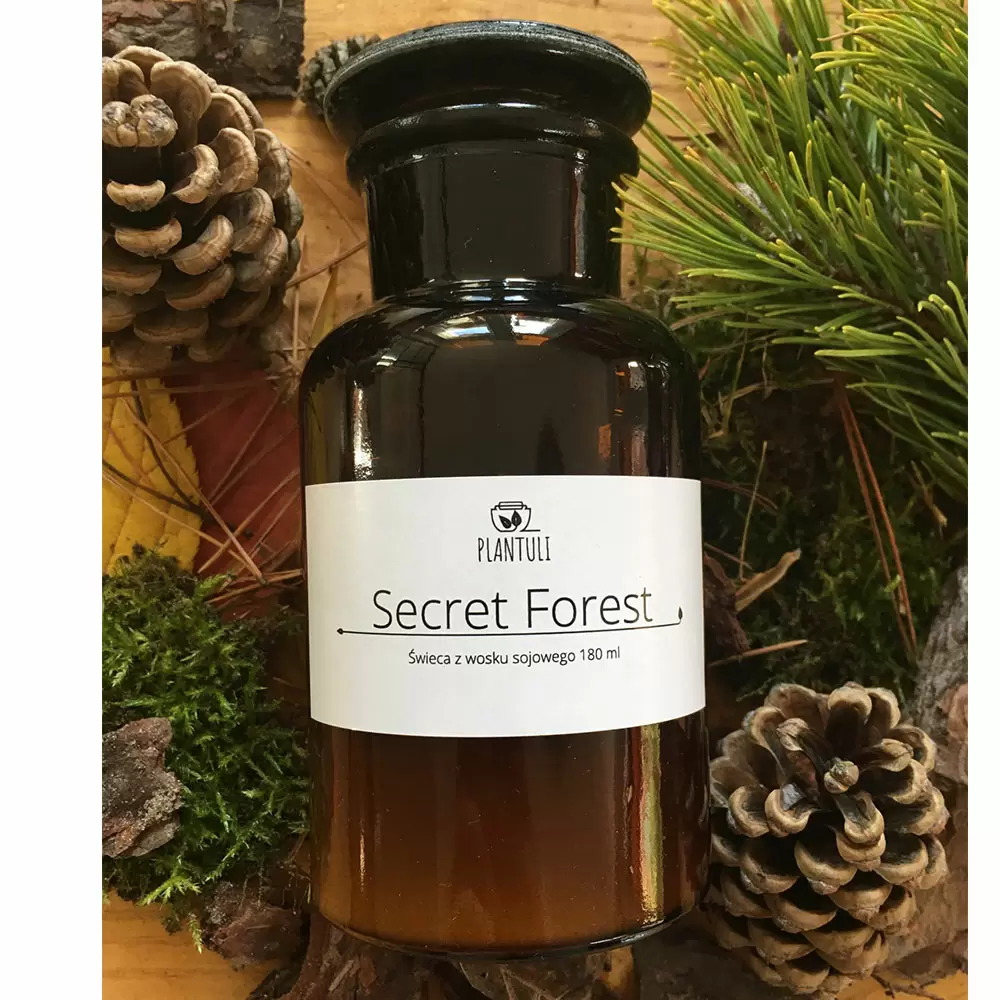 Świeca sojowa Secret Forest BUTELKA | Plantuli