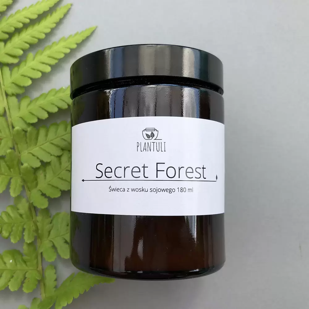 Świeca sojowa Secret Forest SŁOIK | Plantuli