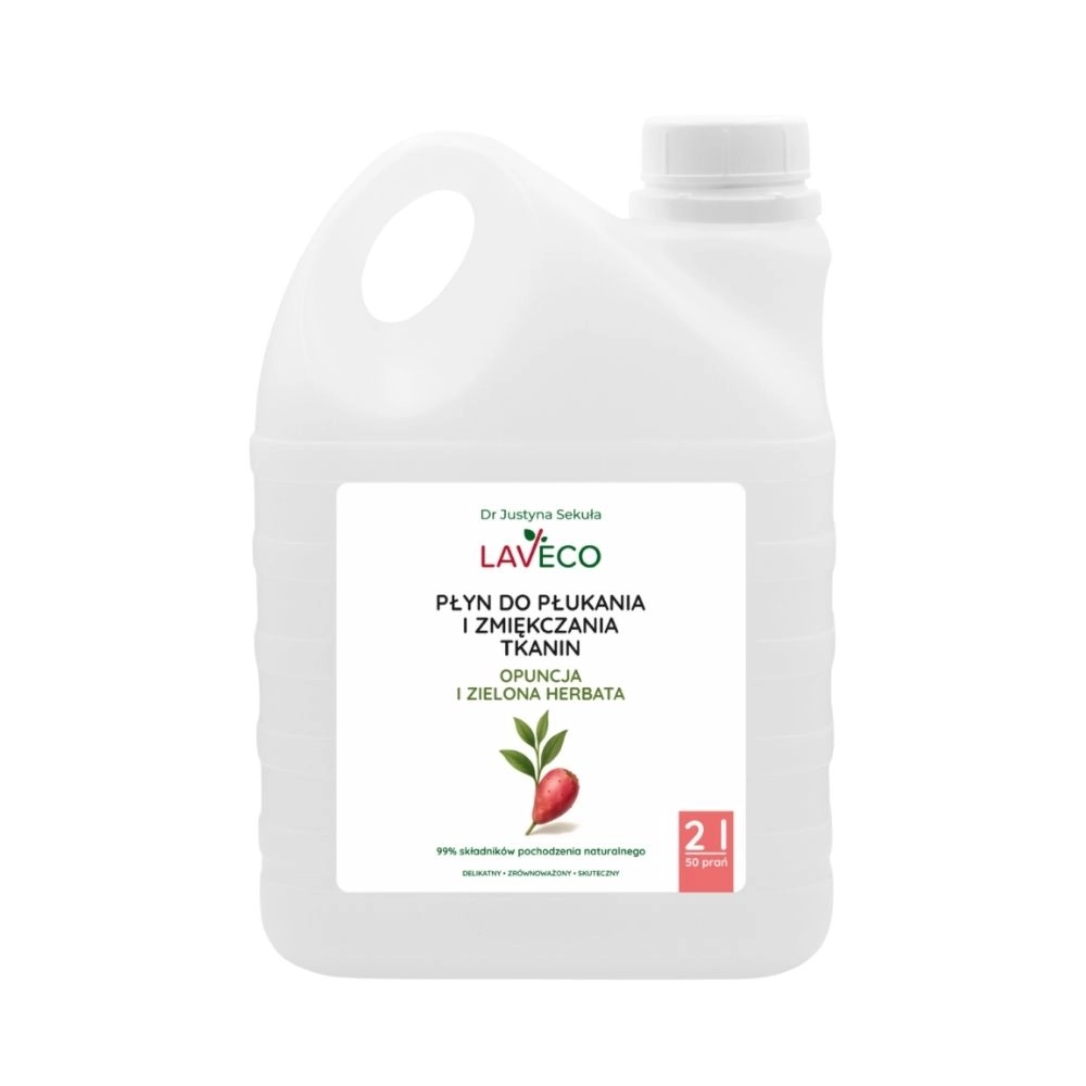 Płyn do płukania i zmiękczania tkanin - Opuncja Zielona herbata | Laveco