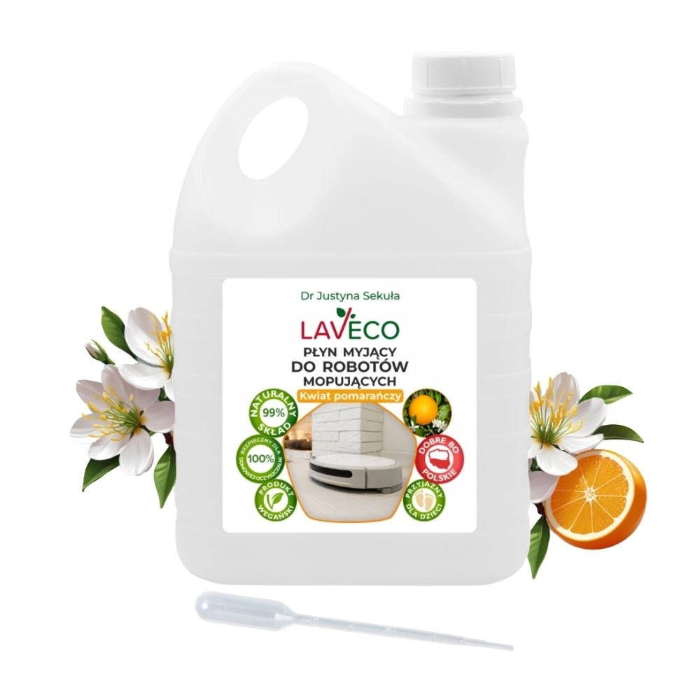 Płyn myjący do robotów mopujących - Kwiat pomarańczy | Laveco