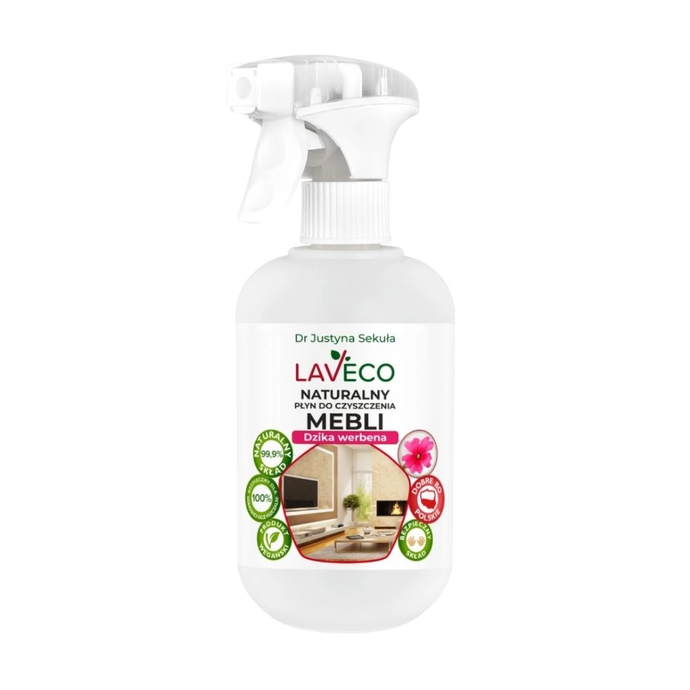 Płyn naturalny do czyszczenia mebli - Dzika werbena | Laveco