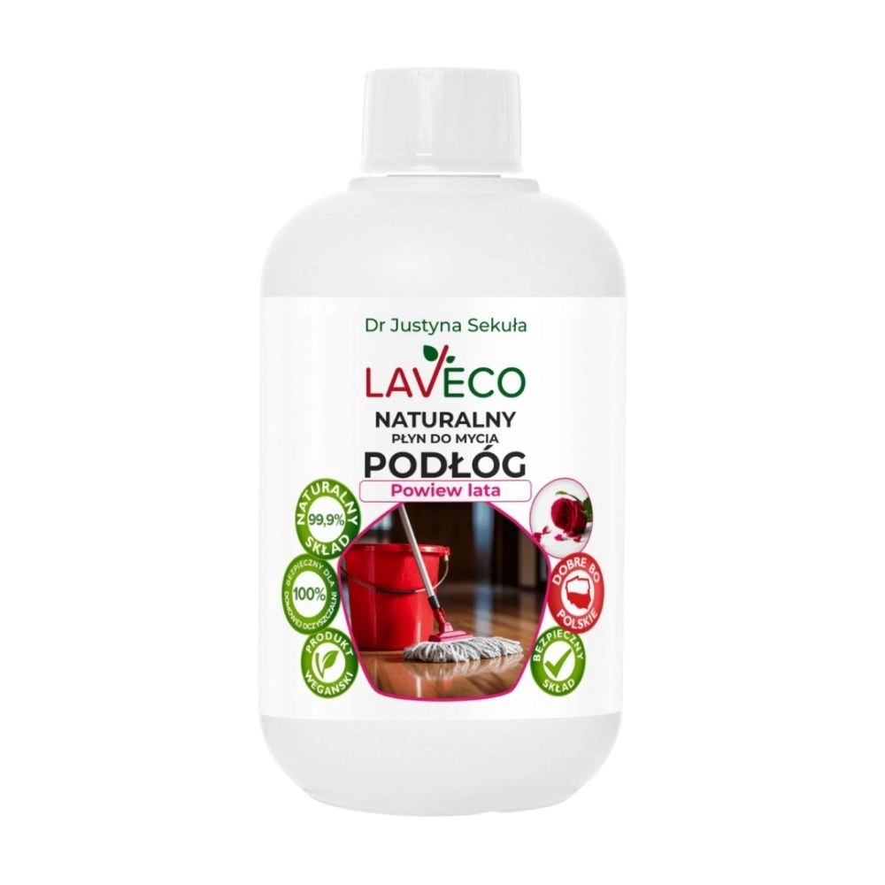 Płyn naturalny do mycia podłóg - Powiew lata | Laveco