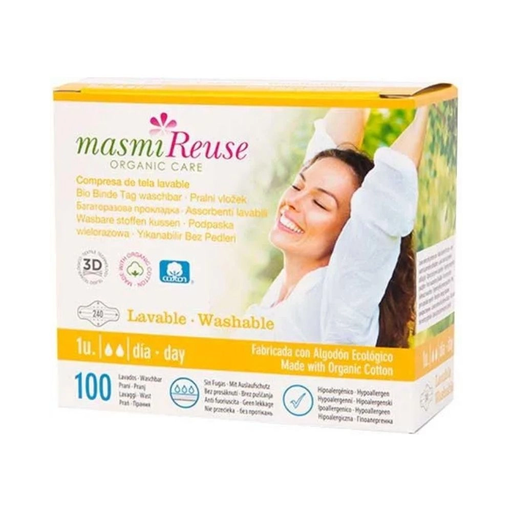 Podpaska wielorazowa bawełniana na dzień | Masmi