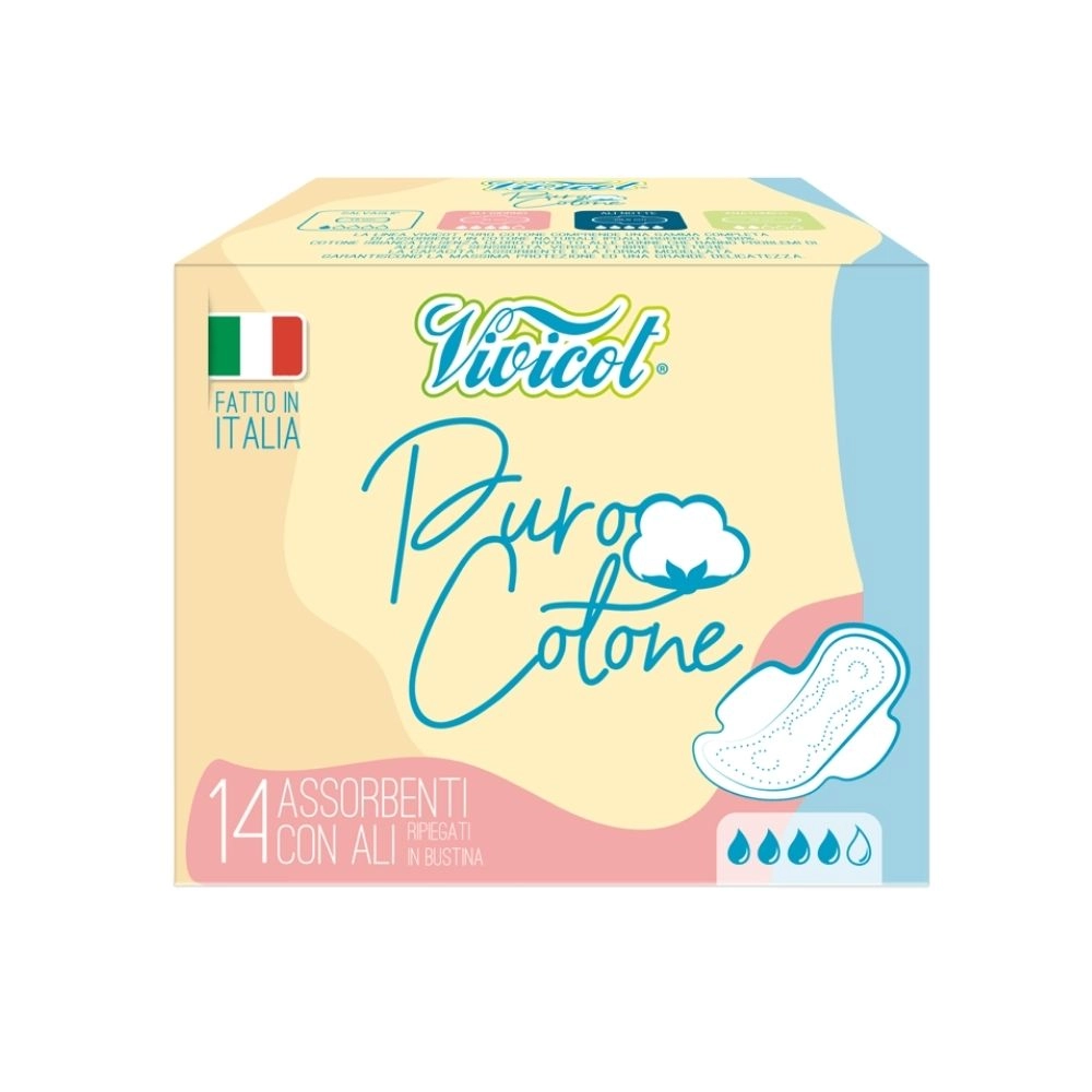 Podpaski ze skrzydełkami na dzień Puro Cotone | Vivicot