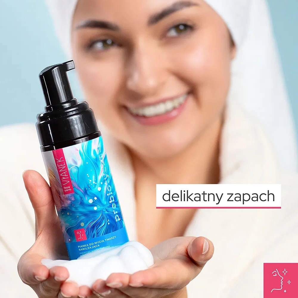 Prebiotyczna Pianka do mycia twarzy nawilżająca | Vianek