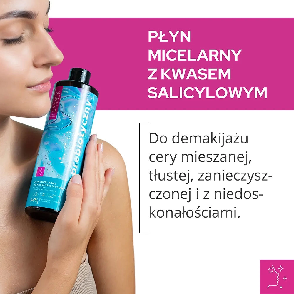 Prebiotyczny Płyn micelarny z kwasem salicylowym | Vianek