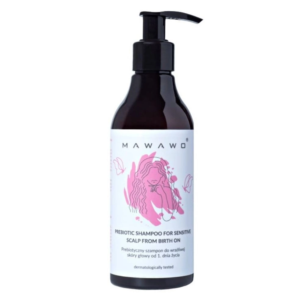 Prebiotyczny szampon do wrażliwej skóry głowy od 1 dnia życia | Mawawo