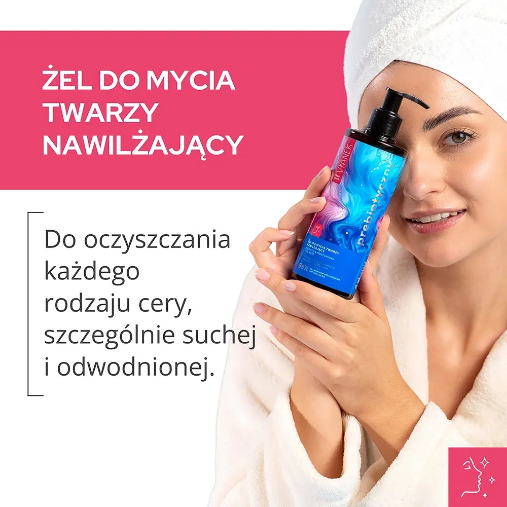 Prebiotyczny Żel do mycia twarzy nawilżający | Vianek