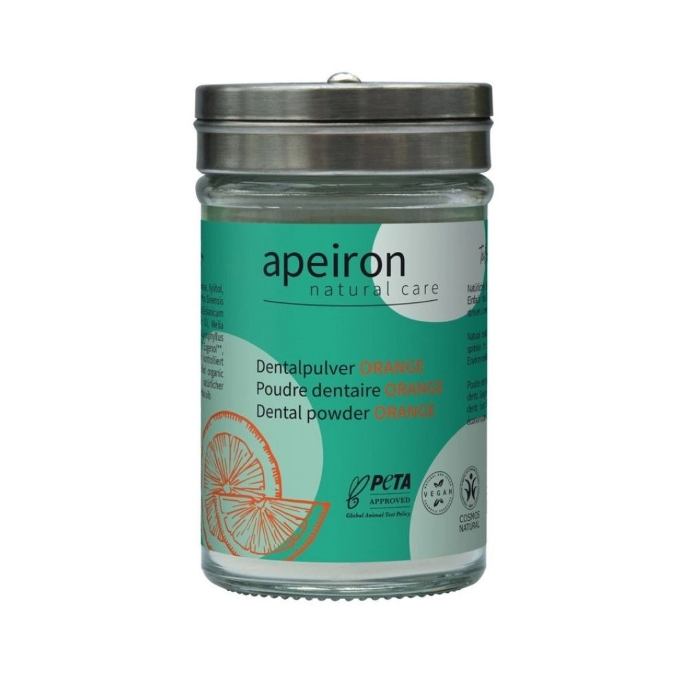 Proszek do czyszczenia zębów Pomarańcza - bez fluoru | Apeiron