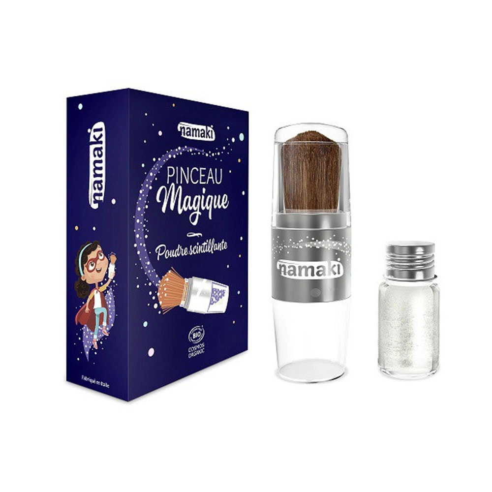 Proszek połyskujący do ozdabiania ciała i włosów - Srebrny | Namaki