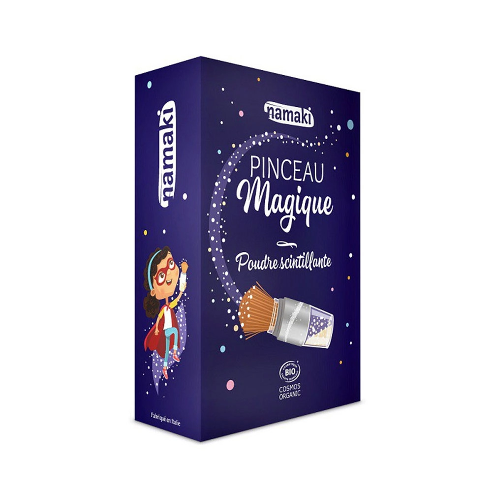 Proszek połyskujący do ozdabiania ciała i włosów - Srebrny | Namaki