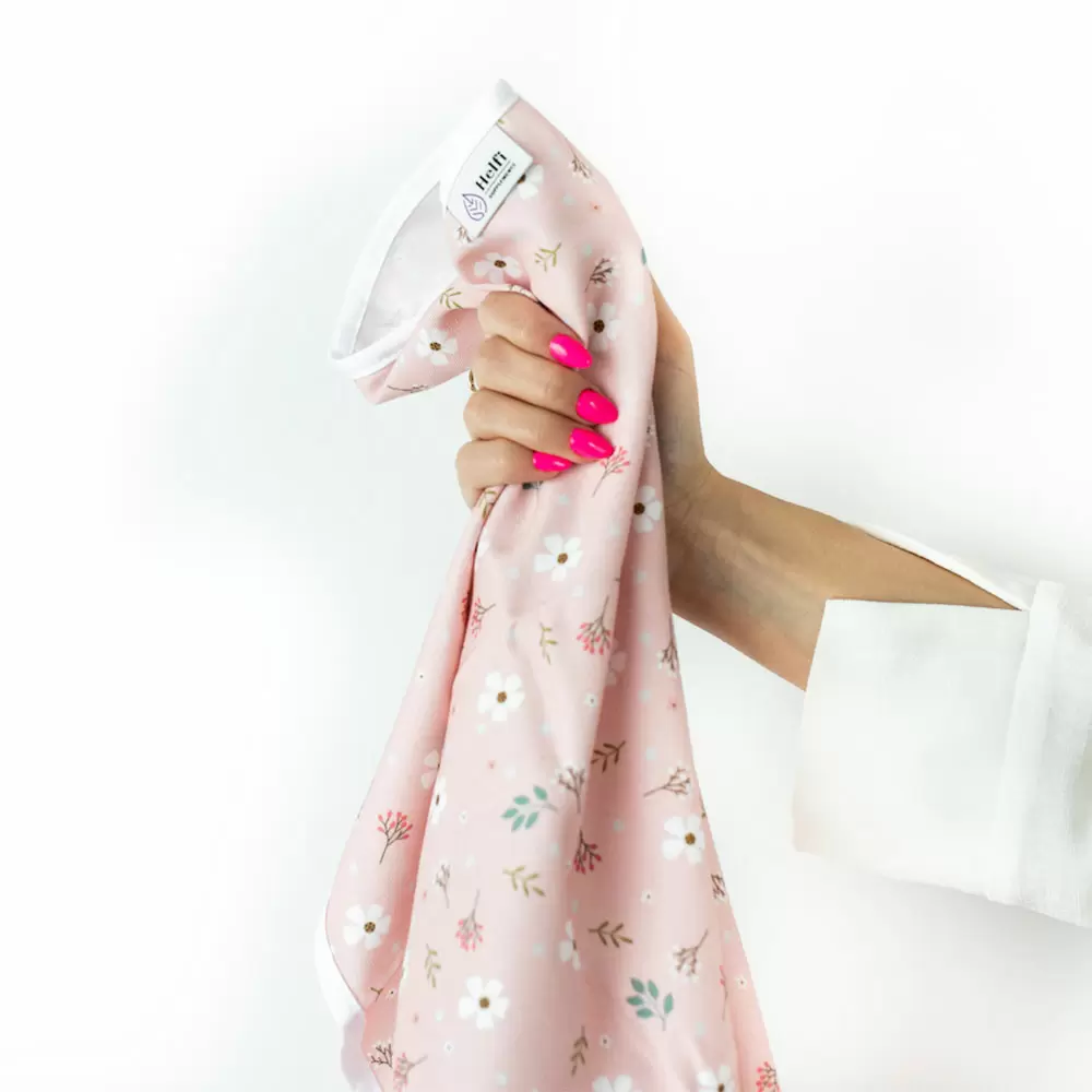 Ręcznik bambusowy do włosów Różowo Mi | Helfi