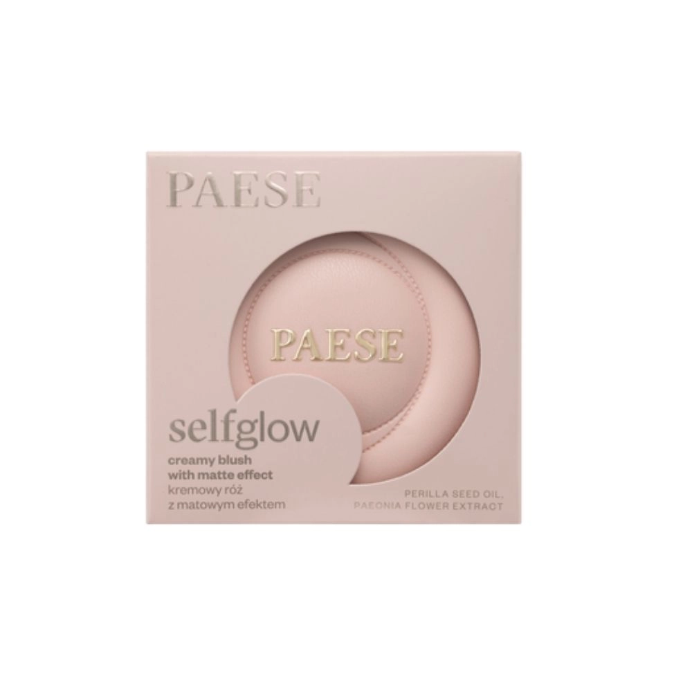 Róż kremowy z matowym efektem SELFGLOW | PAESE