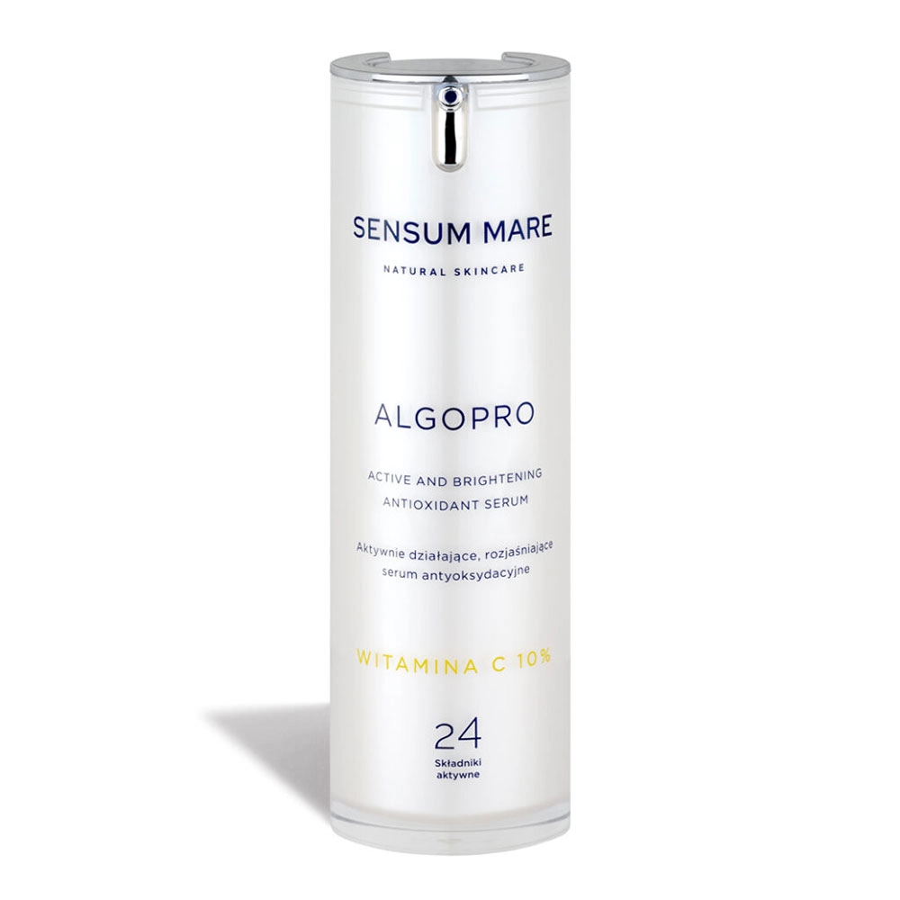 Rozjaśniające serum antyoksydacyjne z witaminą C 10% ALGOPRO | Sensum Mare