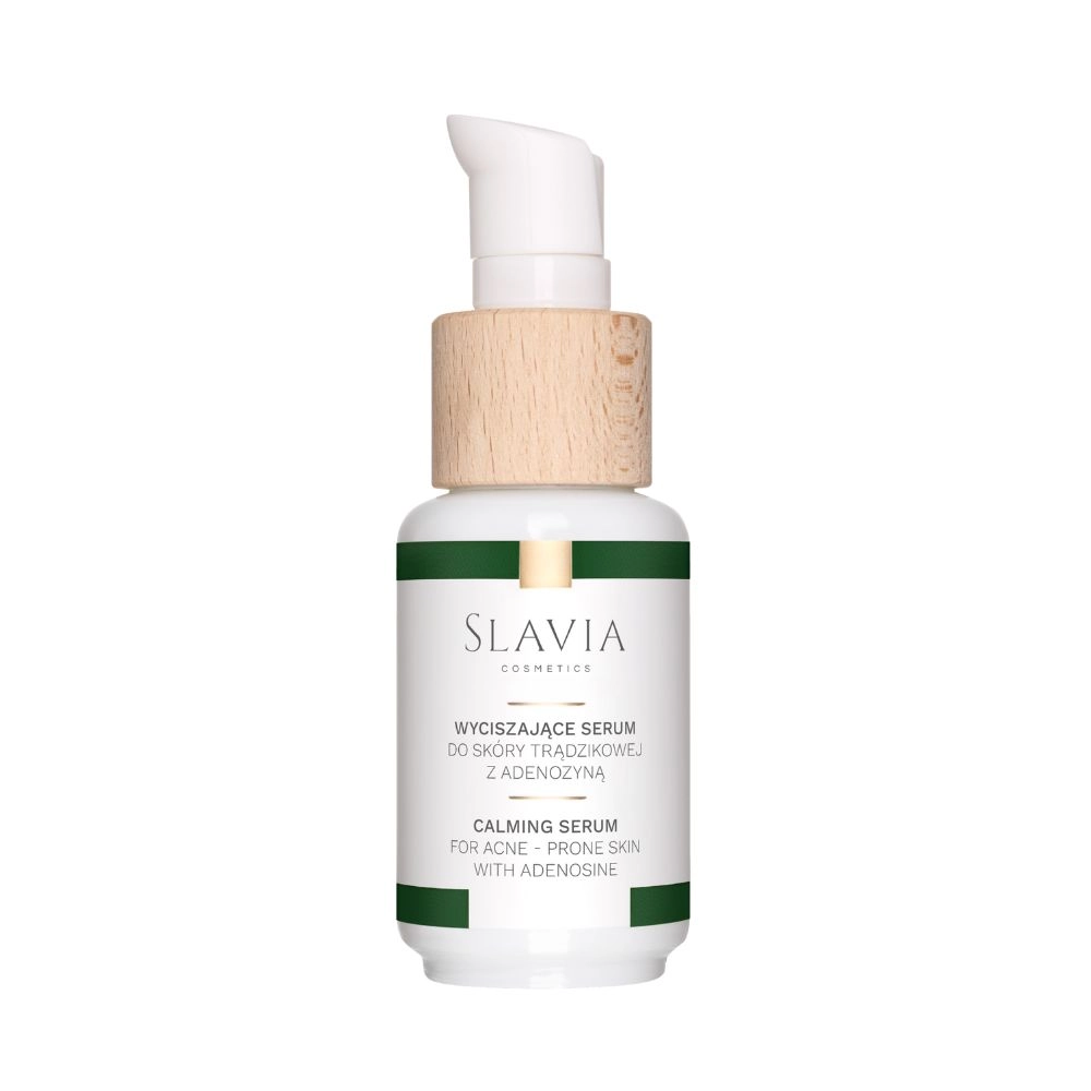 Wyciszające serum do skóry trądzikowej z adenozyną | Slavia Cosmetics