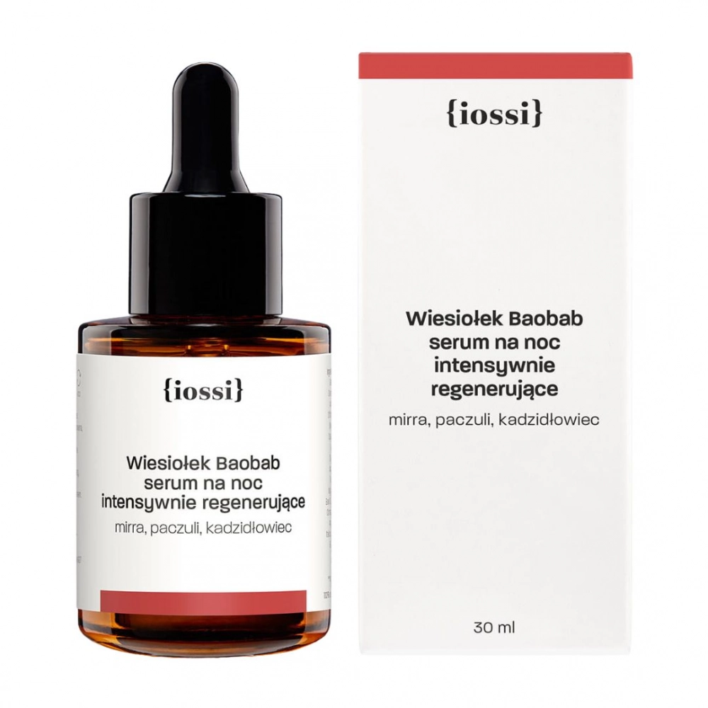 Serum na noc INTENSYWNA REGENERACJA Wiesiołek i Baobab | iossi