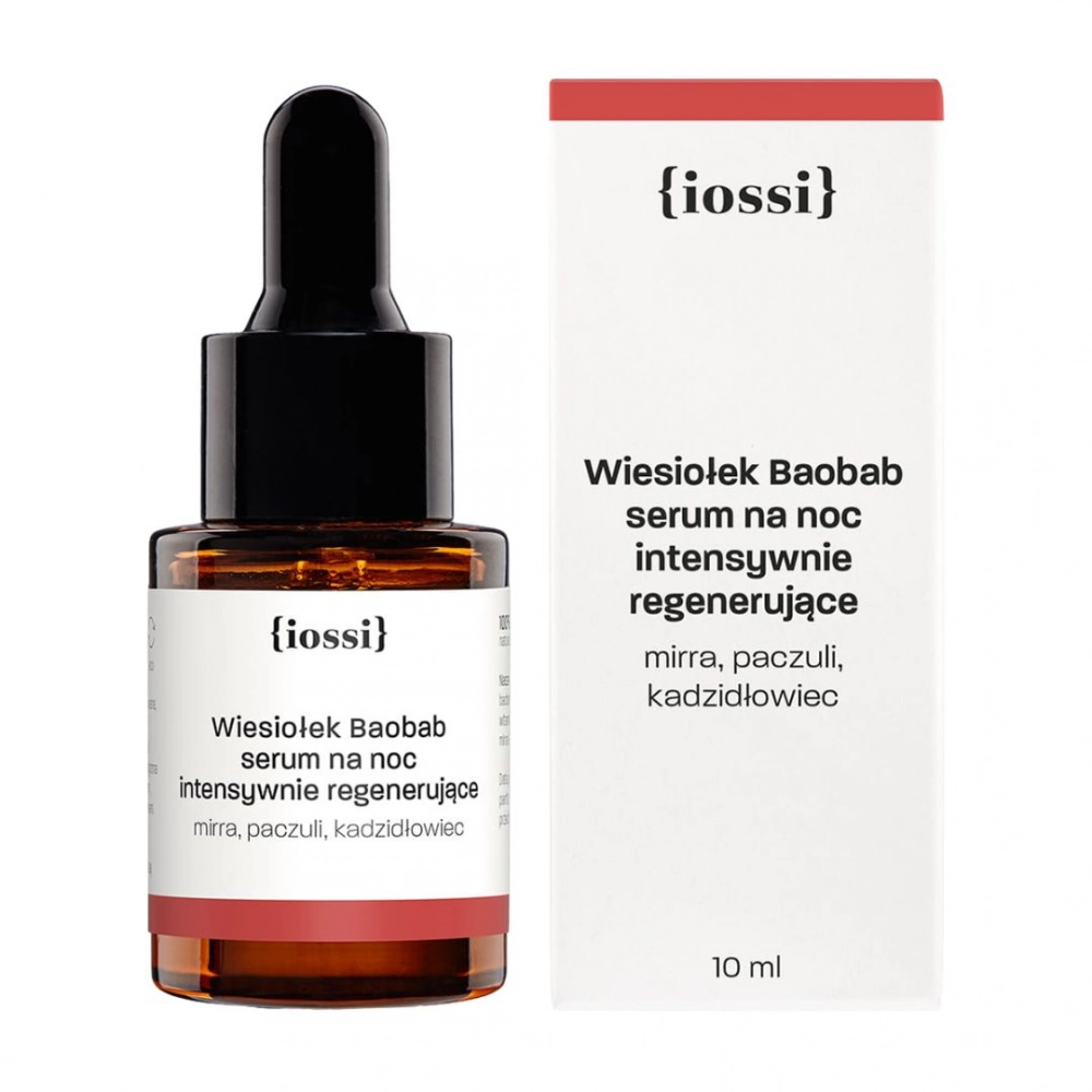 Serum na noc INTENSYWNA REGENERACJA Wiesiołek i Baobab | iossi