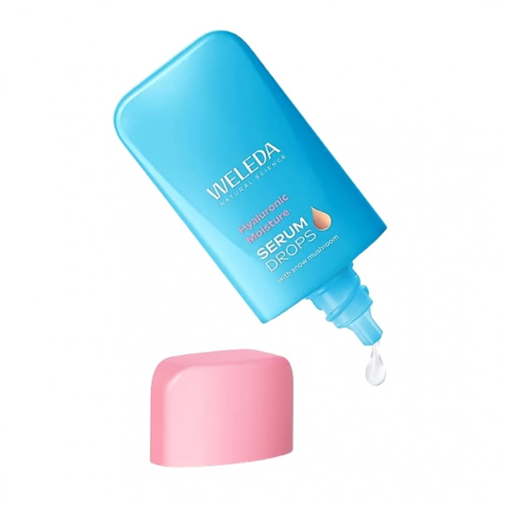 Serum nawilżające w kroplach z kwasem hialuronowym | Weleda