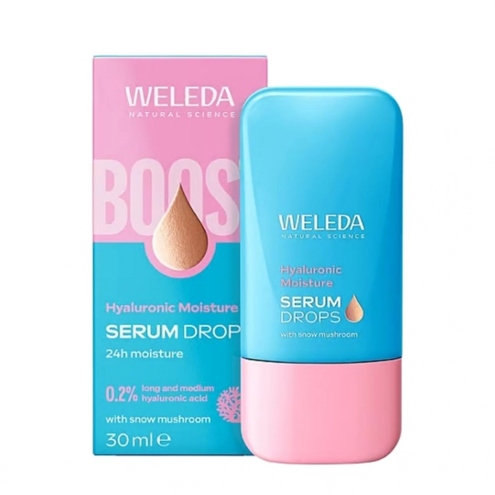 Serum nawilżające w kroplach z kwasem hialuronowym | Weleda