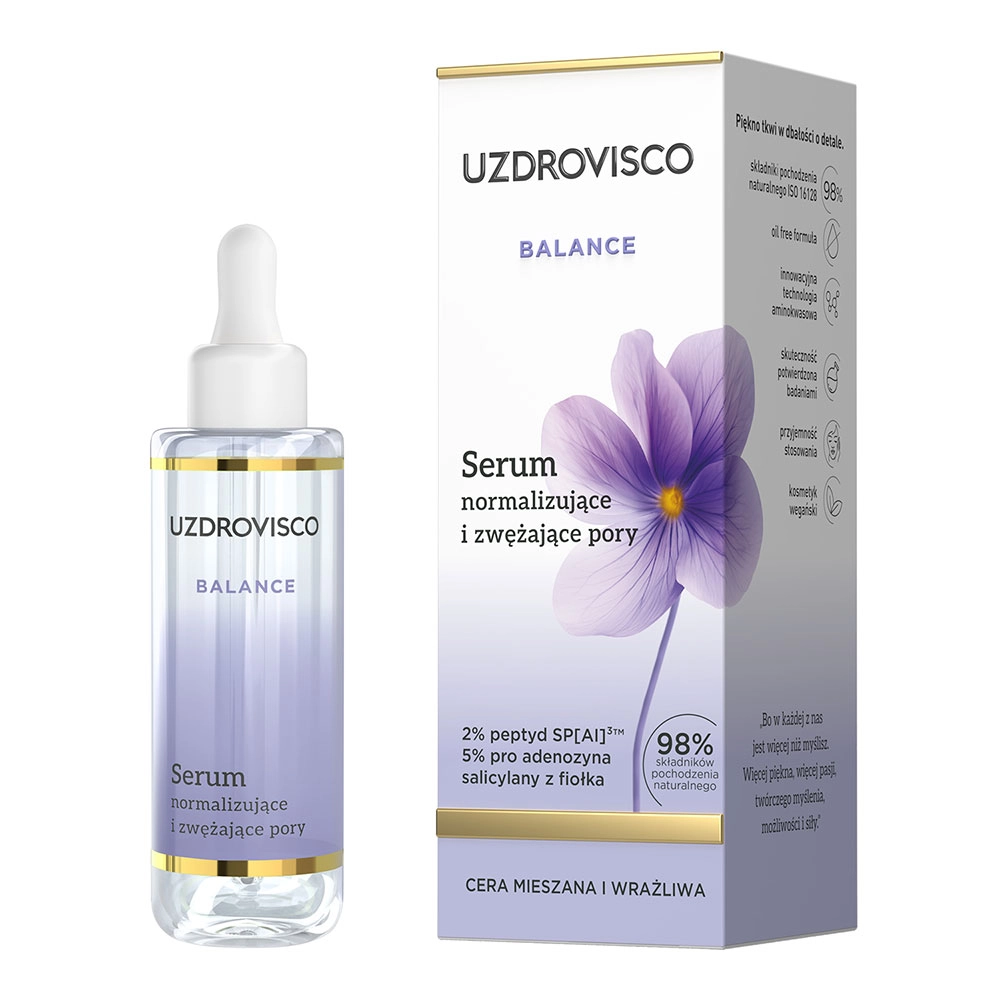 Serum normalizujące i zwężające pory do twarzy Balance | Uzdrovisco