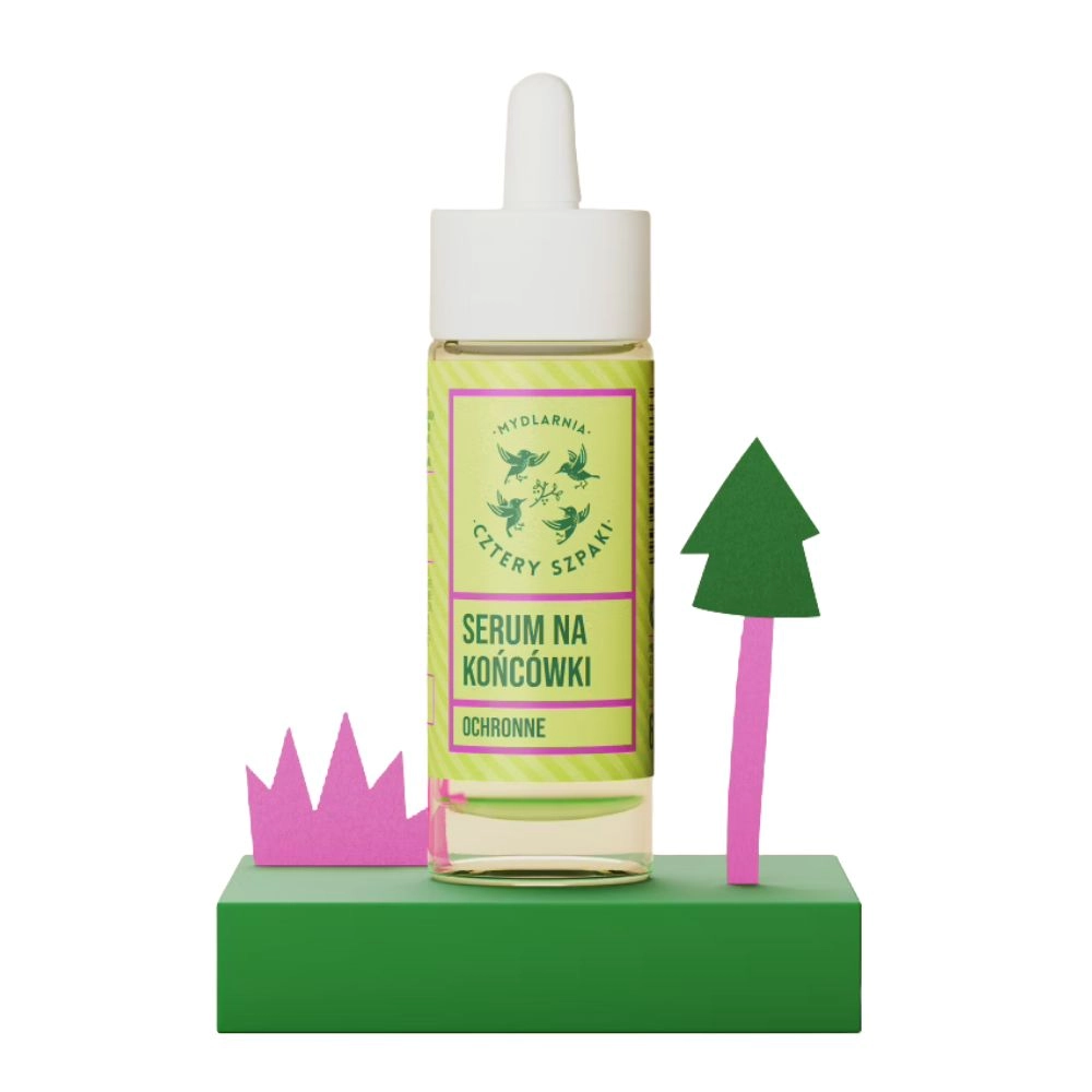 Serum ochronne na końcówki włosów Leśna róża | Cztery Szpaki