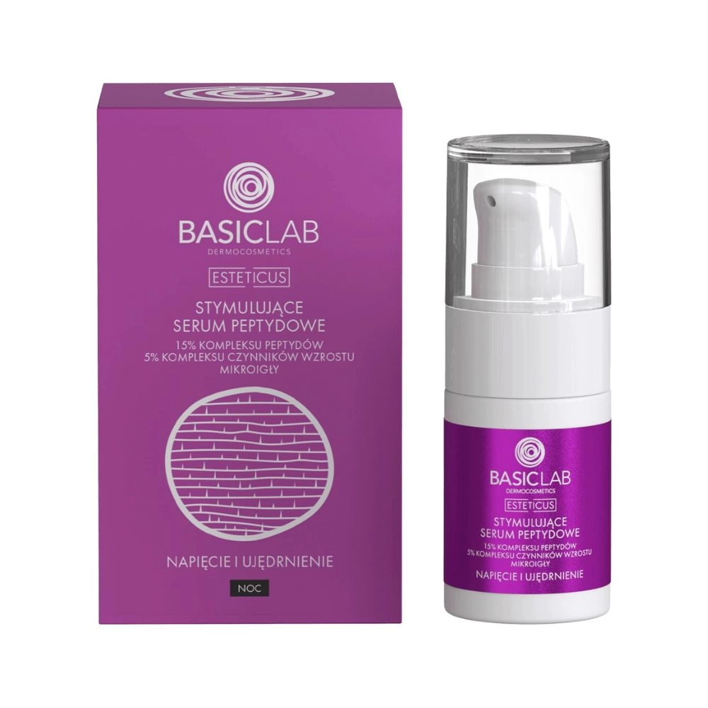 Serum peptydowe z 15% kompleksem peptydowym, czynnikami wzrostu i mikroigłami | BasicLab
