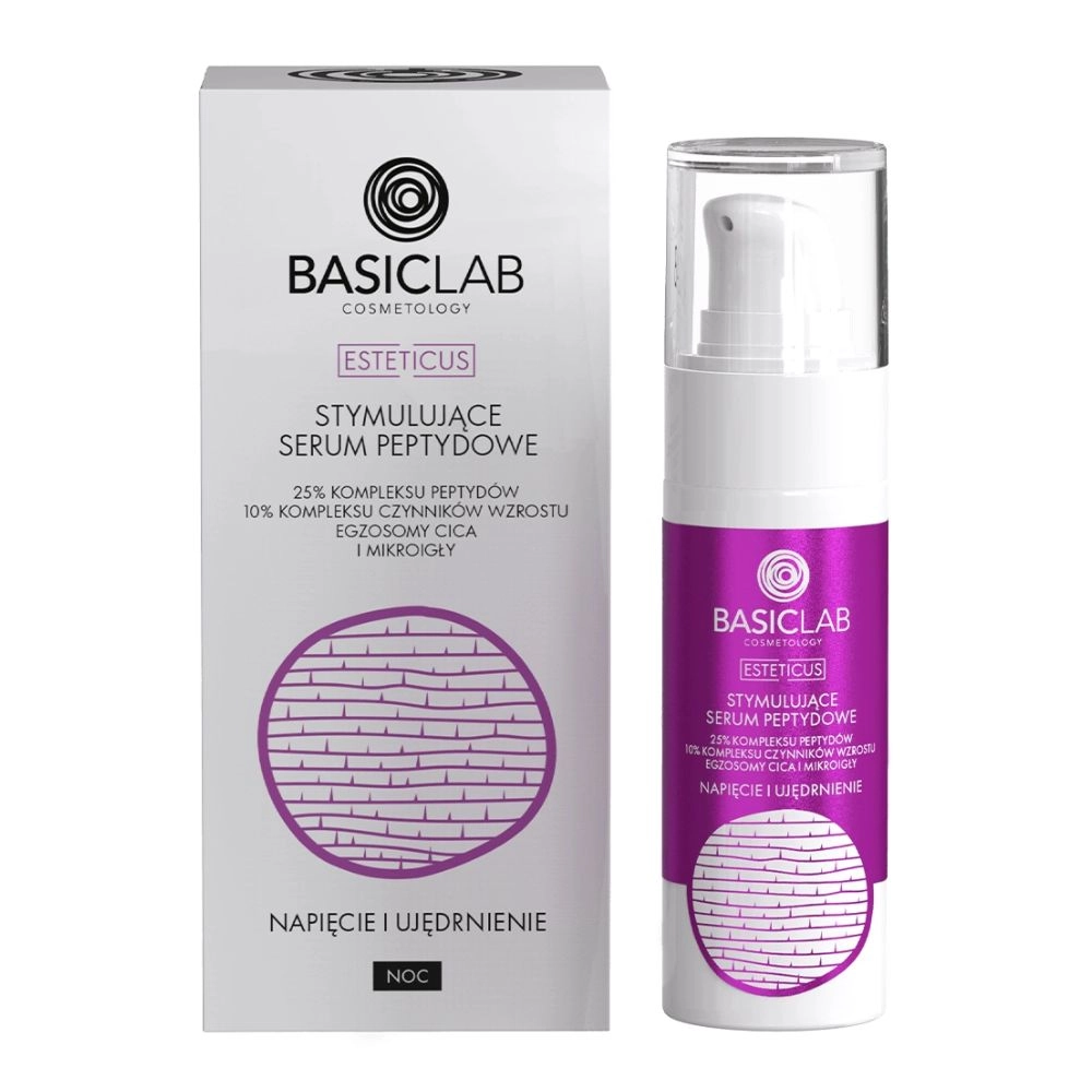 Serum peptydowe z 25% kompleksem peptydów, czynnikami wzrostu, egzosomami i mikroigłami | BasicLab