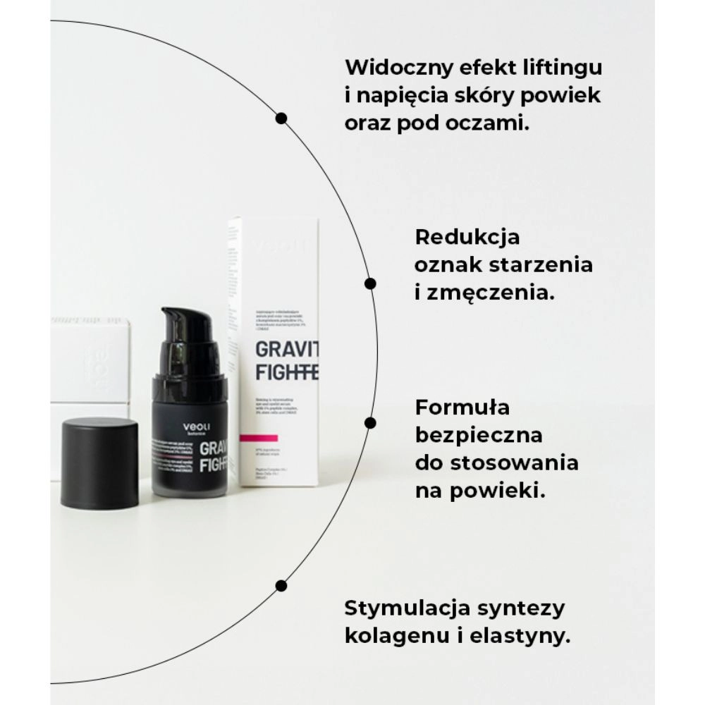 Serum pod oczy i na powieki napinająco - odmładzające Gravity Figther | Veoli Botanica