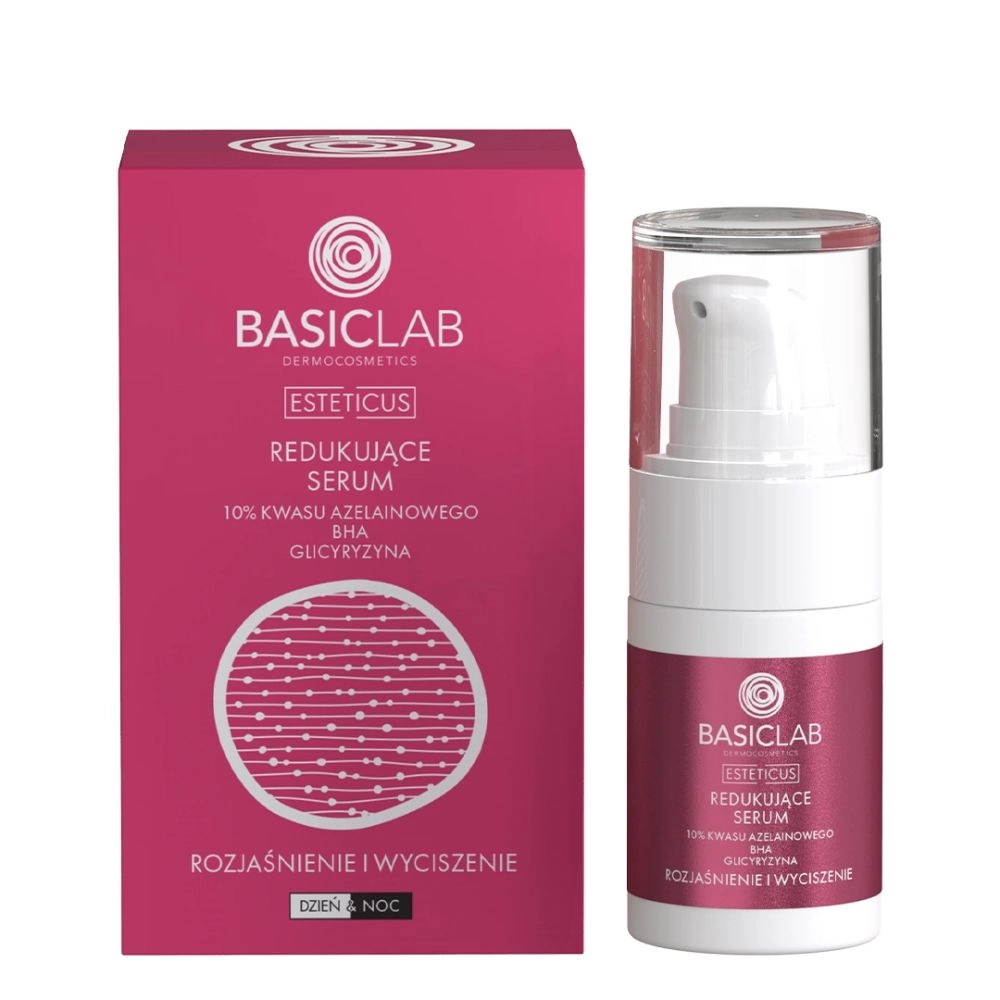 Serum redukujące z kwasem azelainowym 10% Rozjaśnienie i Wyciszenie | BasicLab